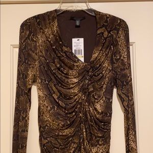 Kenneth Cole Snakeskin Print Dress